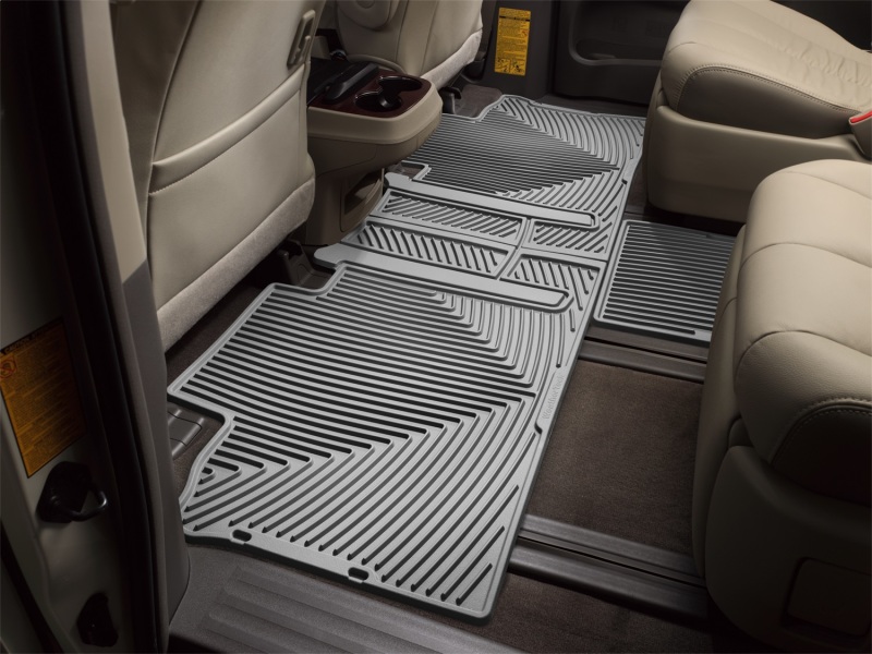 Toyota Sienna Floor Mats - Rear - WeatherTech - Rubber - Grey - `11-`27