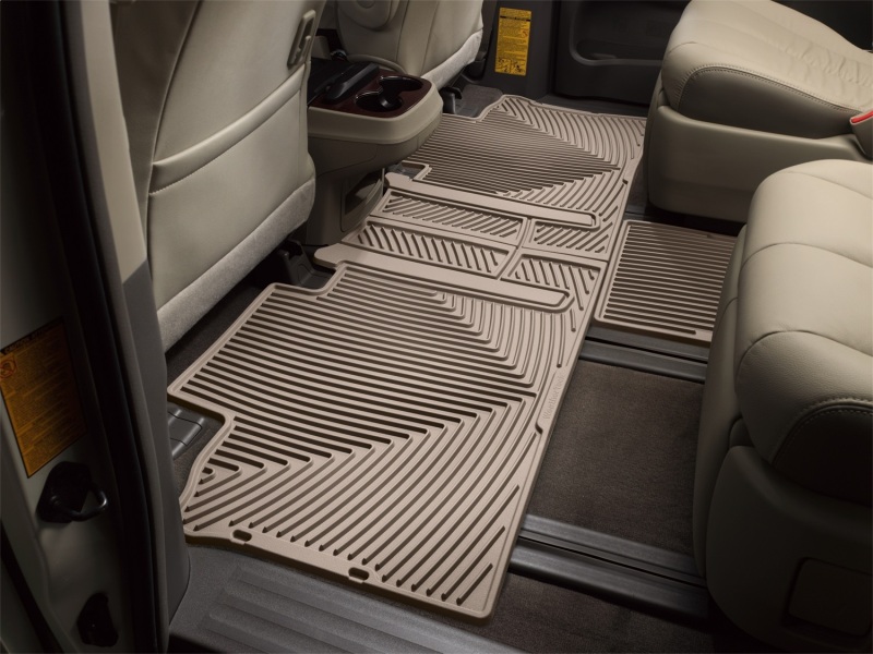Toyota Sienna Floor Mat Set - Rear - WeatherTech - All-Weather - Tan - `11-`27