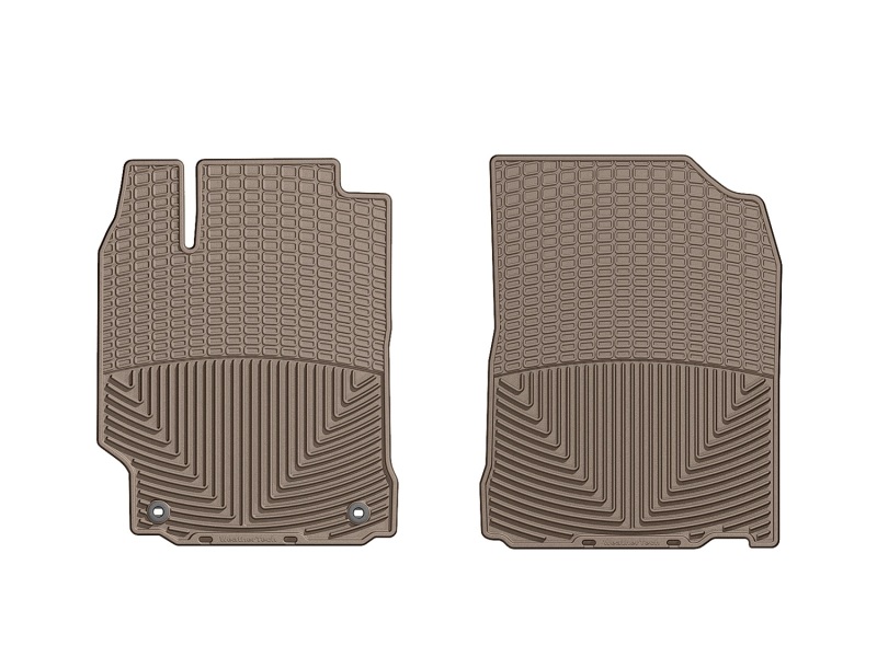 Toyota Camry Rubber Mats - Front - WeatherTech - All-Weather - Tan - `12-`27