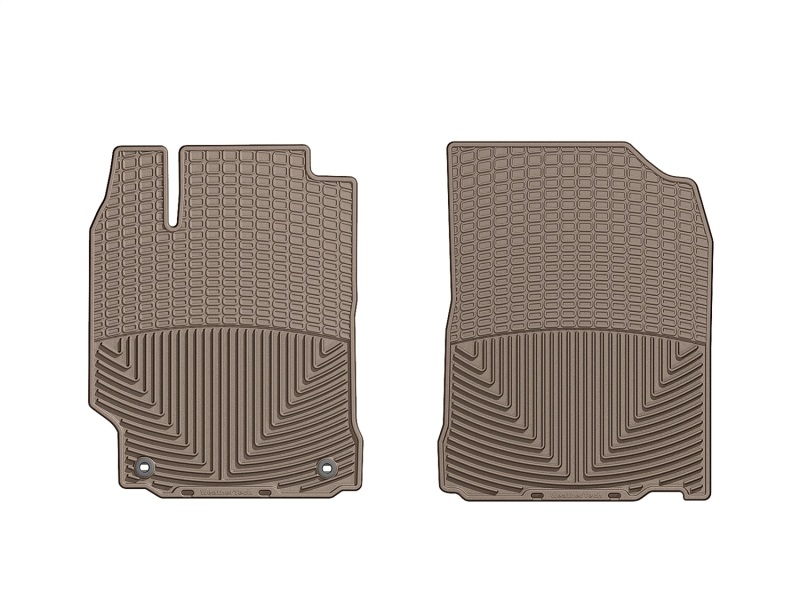 Toyota Camry Rubber Mats - Front - WeatherTech - All-Weather - Tan - `12-`27