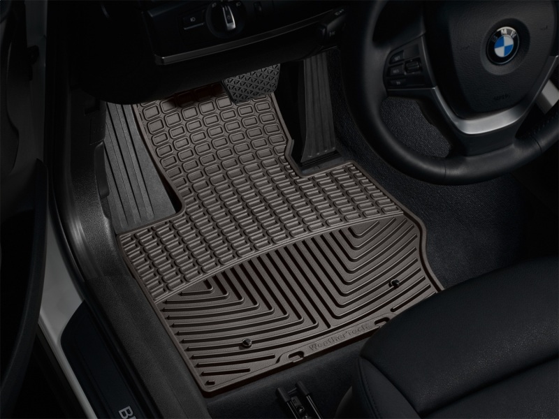 BMW X3 Rubber Floor Mats - Front - WeatherTech - All-Weather - Cocoa - `11-`27