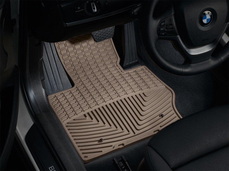 BMW X3 Floor Mats - Front - WeatherTech - Rubber - Tan - `11-`27