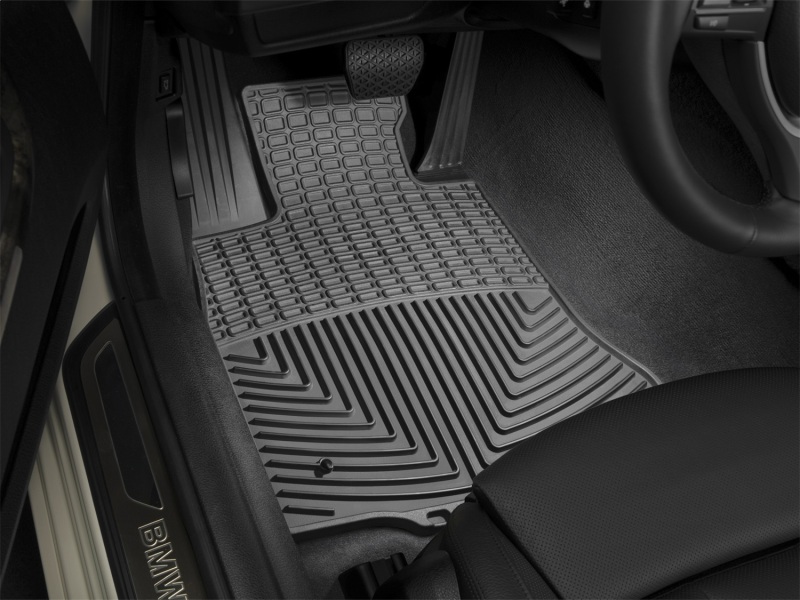 BMW 6 Series Floor Mats - Front - WeatherTech - All-Weather - Black - `12-`27