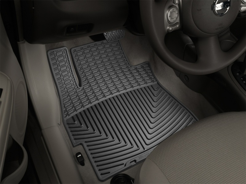 Nissan Versa Floor Mats - Front - WeatherTech - All-Weather - Black - `12-`27