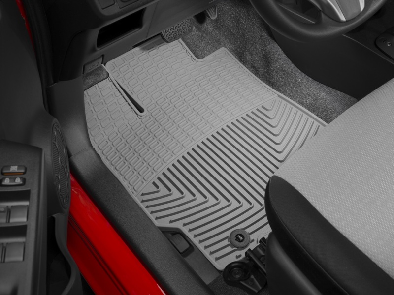 Toyota Yaris Floor Mats - Front - WeatherTech - Rubber - Grey - `12-`27