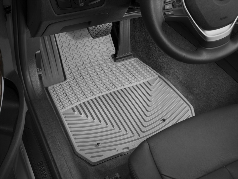 BMW 3 Series Floor Mats - Front - WeatherTech - All-Weather Rubber - Grey - `12-`27