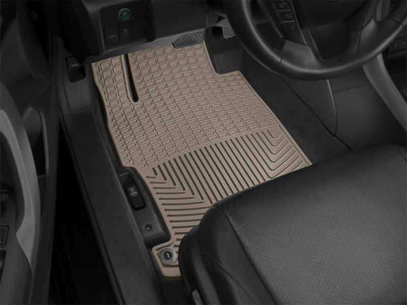 Honda Accord Floor Mat Set - Front - WeatherTech - All-Weather - Tan - `13-`27