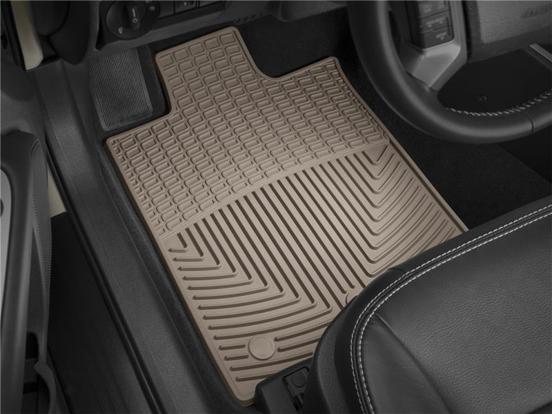 Ford Fusion Floor Mats - Front - WeatherTech - All-Weather - Tan - `13-`27