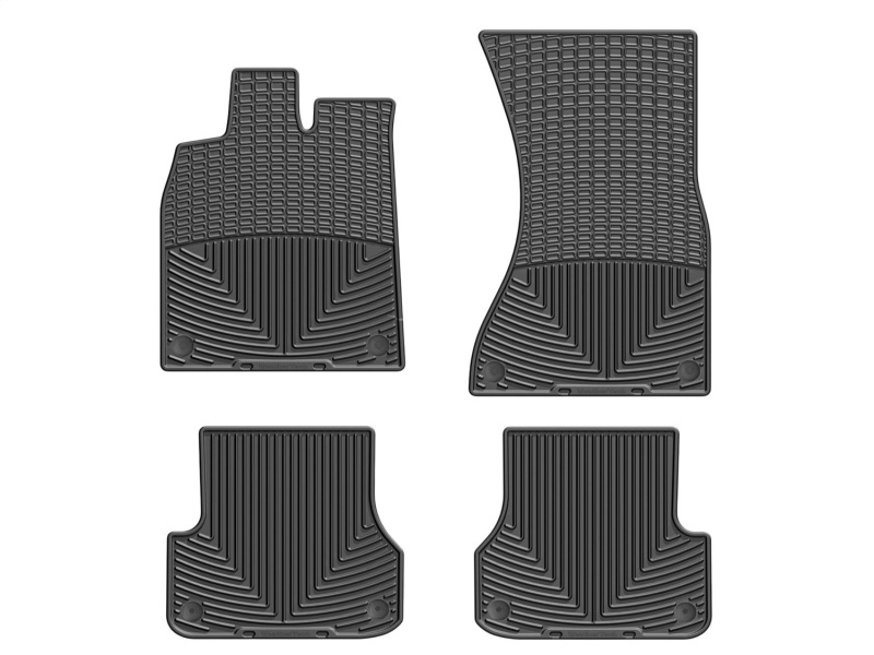 Audi A6 Floor Mats - Front + Rear - WeatherTech - All-Weather - Black - `12-`27