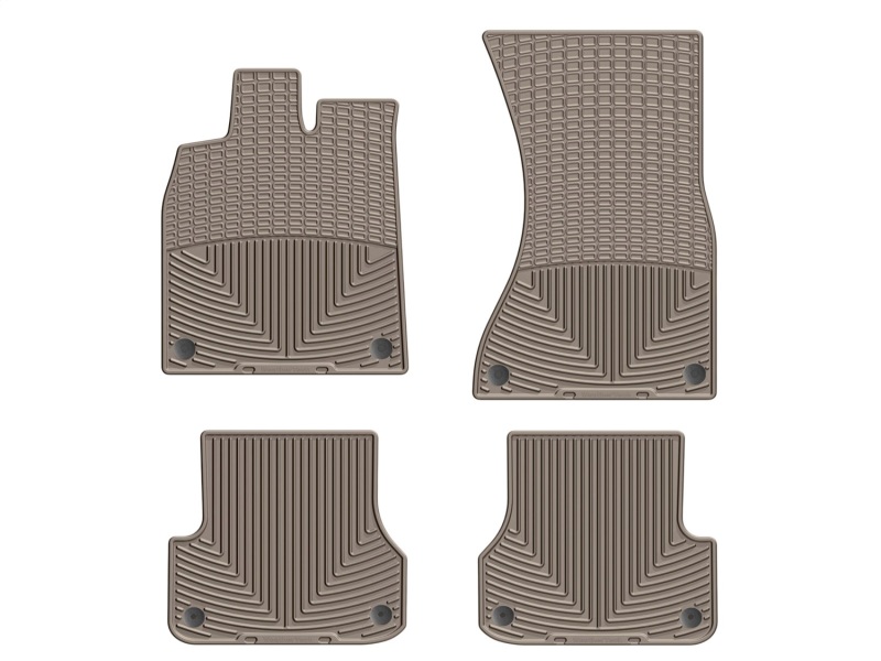 Audi A6 Floor Mats - Front - WeatherTech - Rubber - Tan - `12-`27