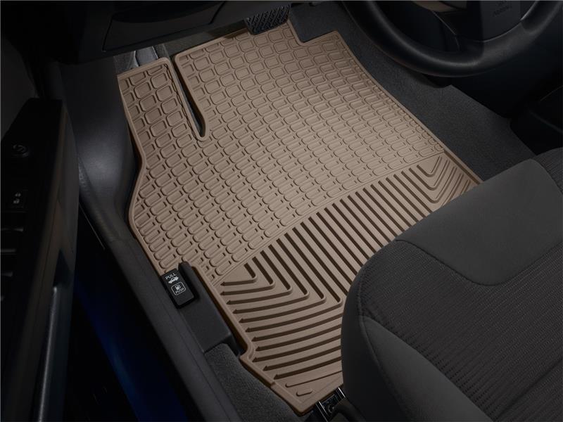 Audi S6 Floor Mats - Front - WeatherTech - Rubber - Tan - `12-`27