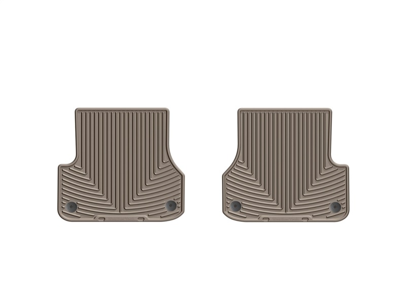 Audi A6 Rubber Floor Mats - Rear - WeatherTech - All-Weather - Tan - `12-`27