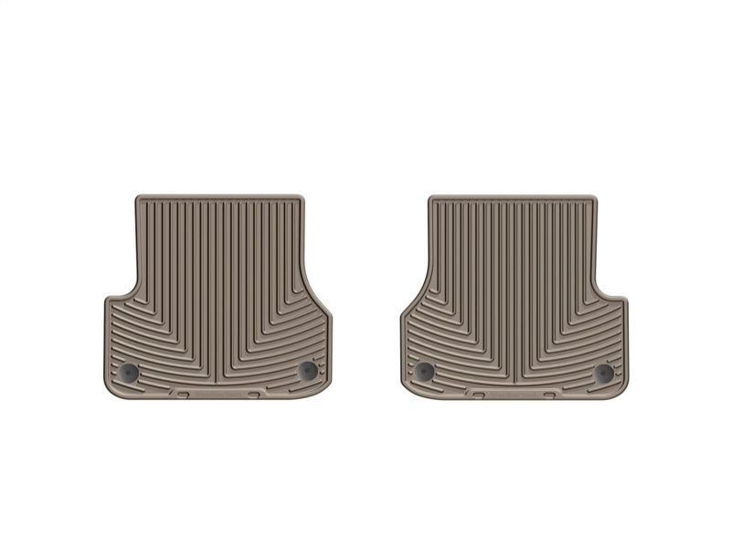 Audi S6 Rubber Floor Mats - Rear - WeatherTech - All-Weather - Tan - `12-`27