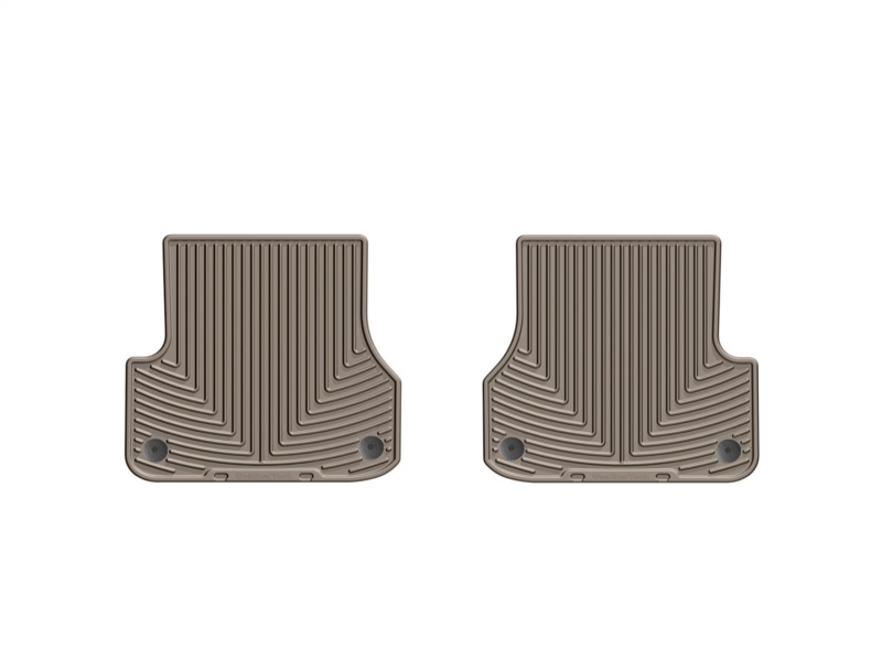 Audi S6 Rubber Floor Mats - Rear - WeatherTech - All-Weather - Tan - `12-`27