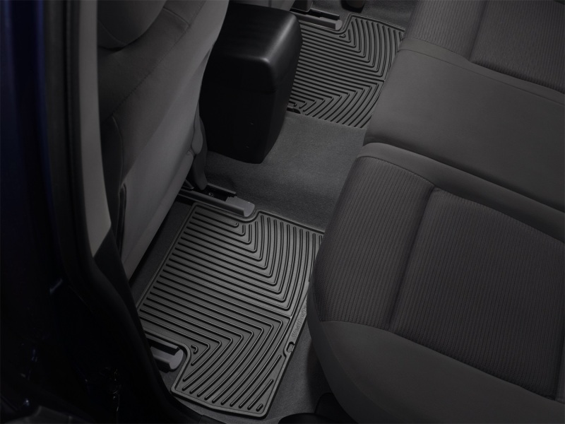 Nissan Pathfinder Rubber Floor Mats - Rear - WeatherTech - All-Weather - Black - `13-`27