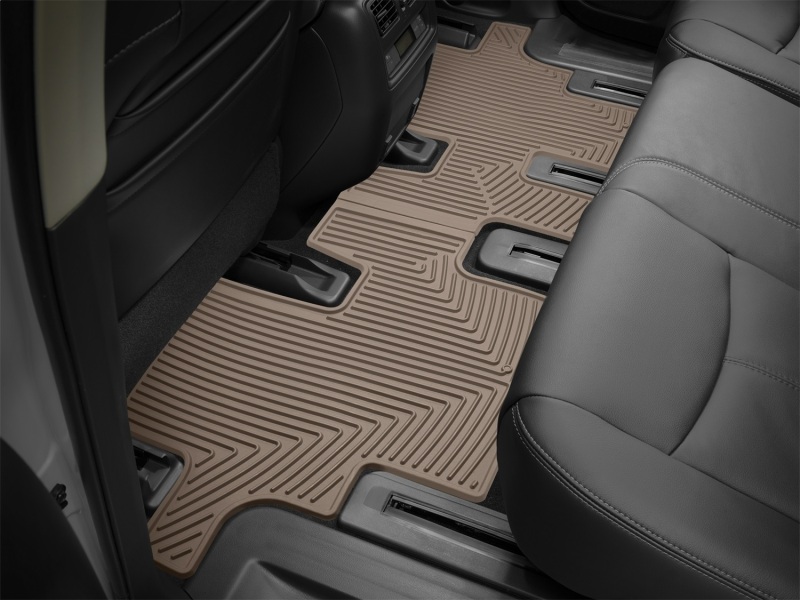 Nissan Pathfinder Rubber Mats - Rear - WeatherTech - All-Weather - Tan - `13-`27