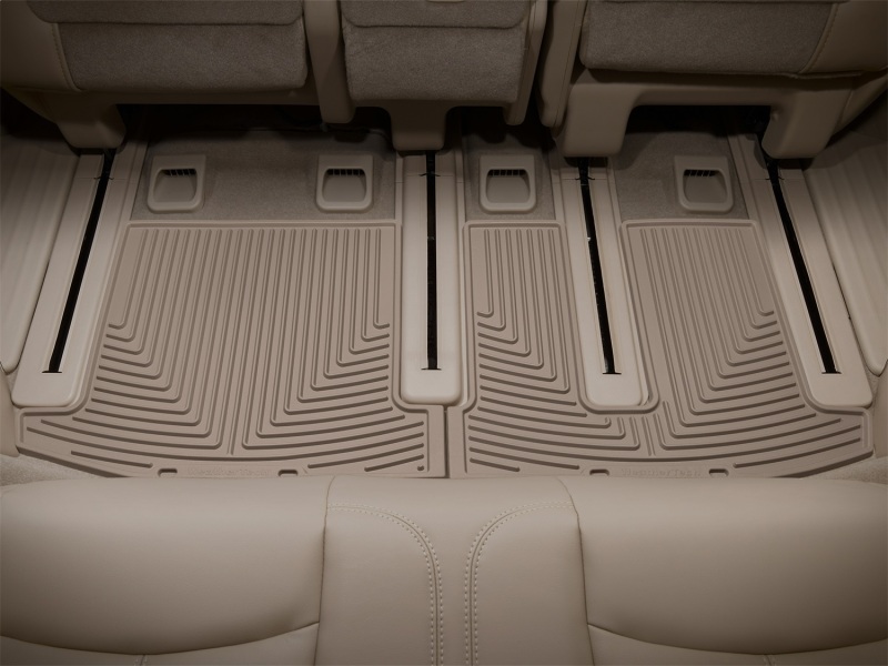 Nissan Pathfinder Floor Mats - Rear - WeatherTech - All-Weather Rubber - Tan - `13-`27
