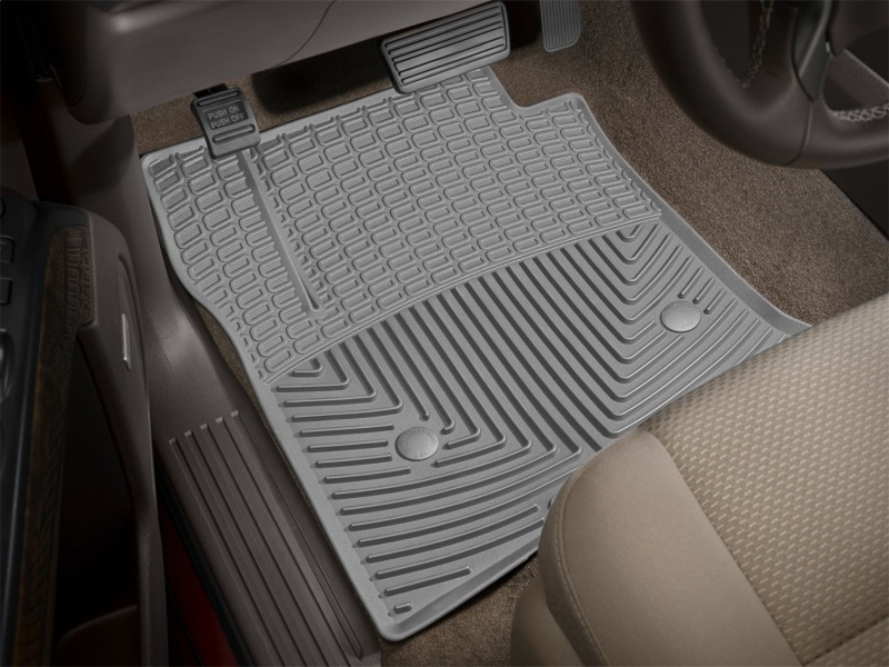 Chevrolet Silverado Rubber Floor Mats - Front - WeatherTech - All-Weather - Grey - `14-`27