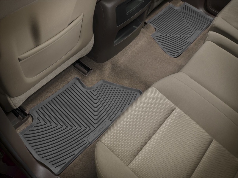 Chevrolet Silverado Floor Mats - Rear - WeatherTech - All-Weather - Black - `14-`27