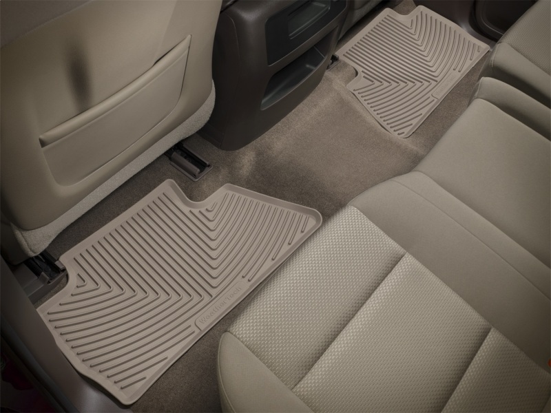 Chevrolet Silverado Rear Rubber Mats - WeatherTech - All-Weather - Tan - `14-`27