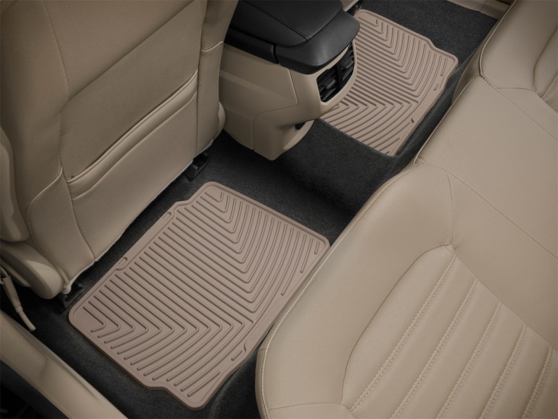 Ford Fusion Rubber Mats - Rear - WeatherTech - All-Weather - Tan - `13-`27