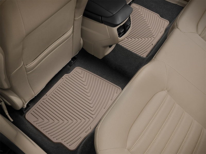 Ford Fusion Rubber Mats - Rear - WeatherTech - All-Weather - Tan - `13-`27