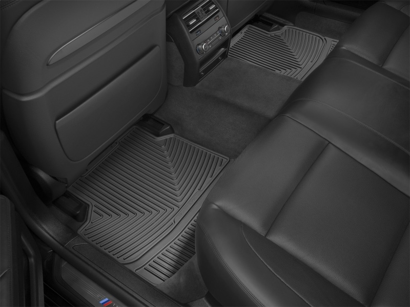 BMW 7 Series Rear Rubber Floor Mats - WeatherTech - All-Weather - Black - `13-`27