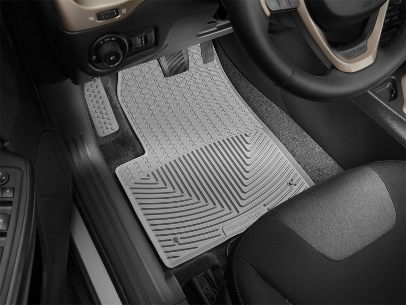 Jeep Cherokee Floor Mats - Front - WeatherTech - All-Weather - Grey - `14-`27