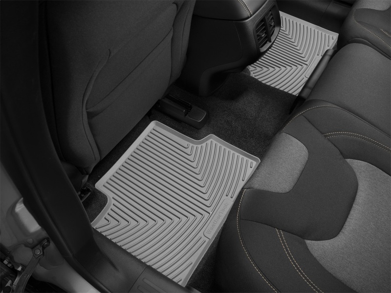 Jeep Cherokee Rubber Mats - Rear - WeatherTech - All-Weather - Grey - `14-`27