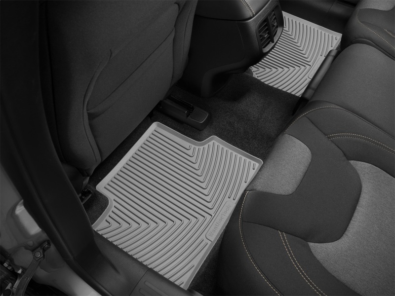 Jeep Cherokee Rubber Mats - Rear - WeatherTech - All-Weather - Grey - `14-`27