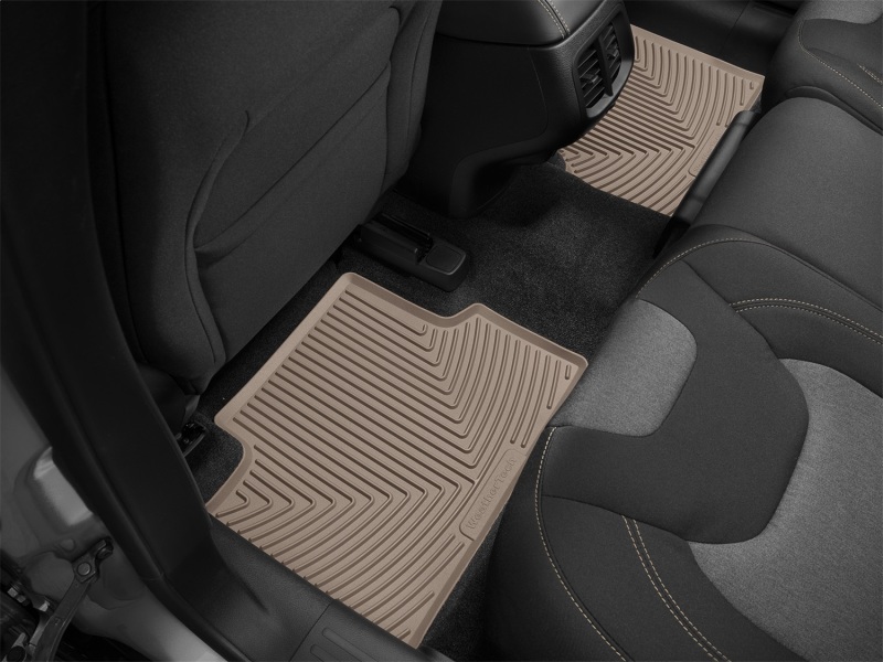 Jeep Cherokee Rubber Mats - Rear - WeatherTech - Tan - `14-`27