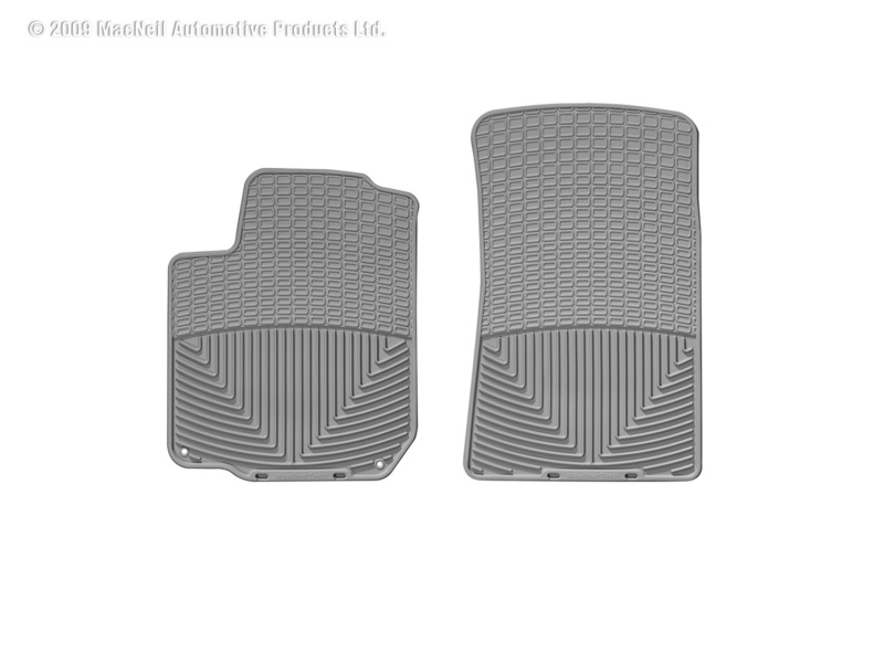 Volkswagen R32 Floor Mats - Front - WeatherTech - All-Weather Rubber - Grey - 2004