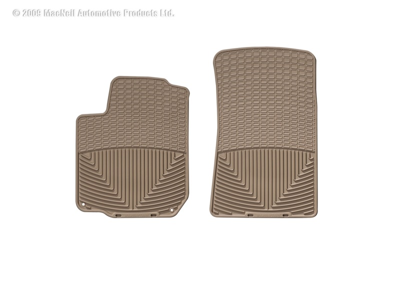 Volkswagen R32 Floor Mats - Front - WeatherTech - Rubber - Tan - 2004