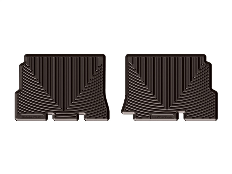 Jeep Wrangler Rubber Mats - Rear - WeatherTech - All-Weather - Cocoa - `14-`16