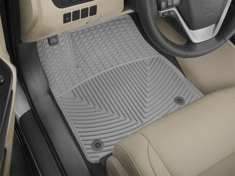 Toyota Highlander Rubber Mats - Front - WeatherTech - All-Weather - Grey - `14-`27
