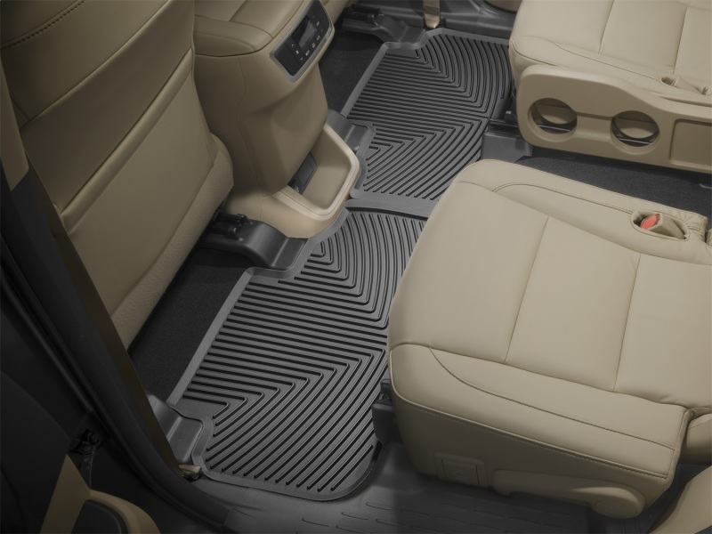 Toyota Highlander Floor Mats - Rear - WeatherTech - All-Weather Rubber - Black - `14-`27