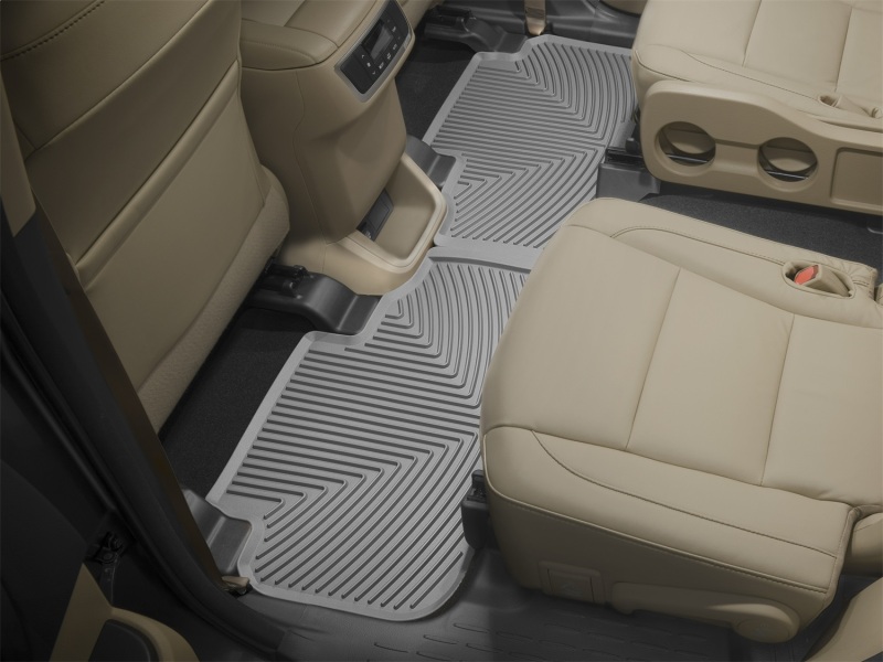 Toyota Highlander Floor Mats - Rear - WeatherTech - All-Weather - Grey - `14-`27