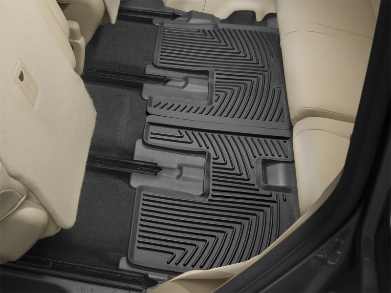 Toyota Highlander Floor Mats - Rear - WeatherTech - Rubber - Black - `14-`27