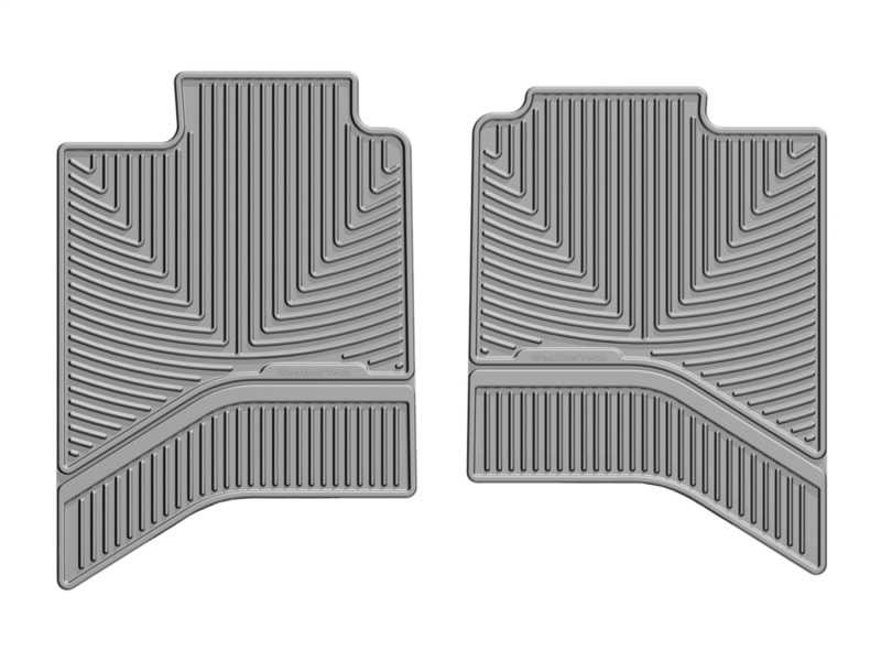 Dodge Ram 1500 Floor Mats - Rear - WeatherTech - All-Weather Rubber - Grey - `02-`14