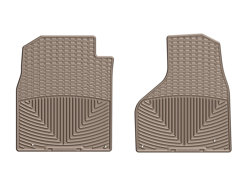 Dodge Ram 1500 Rubber Floor Mats - Front - WeatherTech - All-Weather - Tan - `12-`14