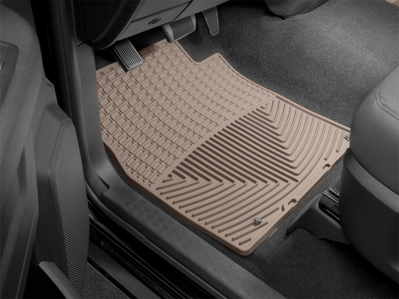 Dodge Ram 1500 Rubber Floor Mats - Front - WeatherTech - All-Weather - Tan - `12-`14