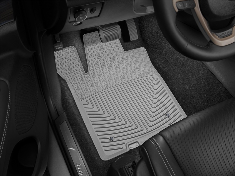 Jeep Grand Cherokee Floor Mat Set - Front - WeatherTech - Rubber - Grey - `13-`27