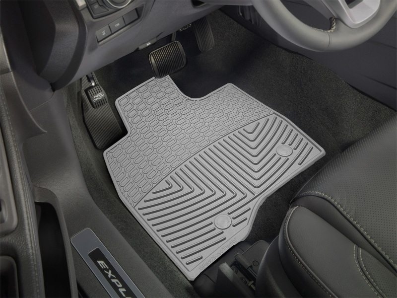 Ford Explorer Floor Mats - Front - WeatherTech - Rubber - Grey - `15-`27