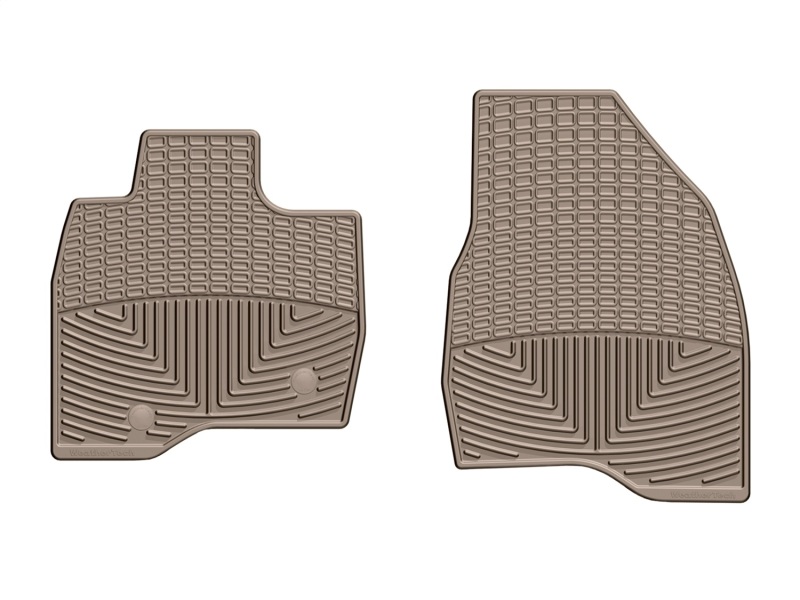 Ford Explorer Rubber Floor Mats - Front - WeatherTech - All-Weather - Tan - `15-`27