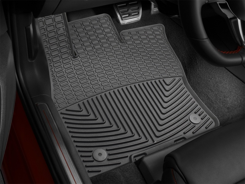 Volkswagen GTI Floor Mats - Front - WeatherTech - Rubber - Black - `15-`27