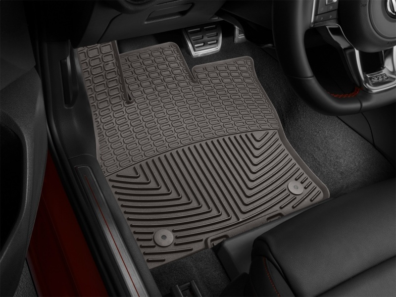 Audi A3 Floor Mats - Front - WeatherTech - All-Weather - Cocoa - `15-`27