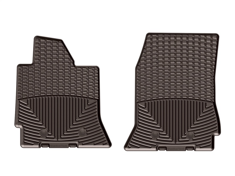 Chevrolet Corvette Rubber Mats - Front - WeatherTech - All-Weather - Cocoa - `14-`27