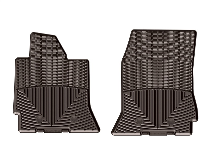 Chevrolet Corvette Rubber Mats - Front - WeatherTech - All-Weather - Cocoa - `14-`27