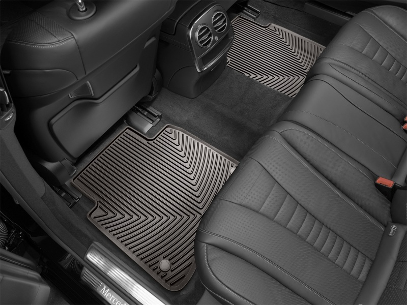 Mercedes-Benz S-Class Floor Mat Set - Rear - WeatherTech - All-Weather Rubber - Cocoa - `14-`15