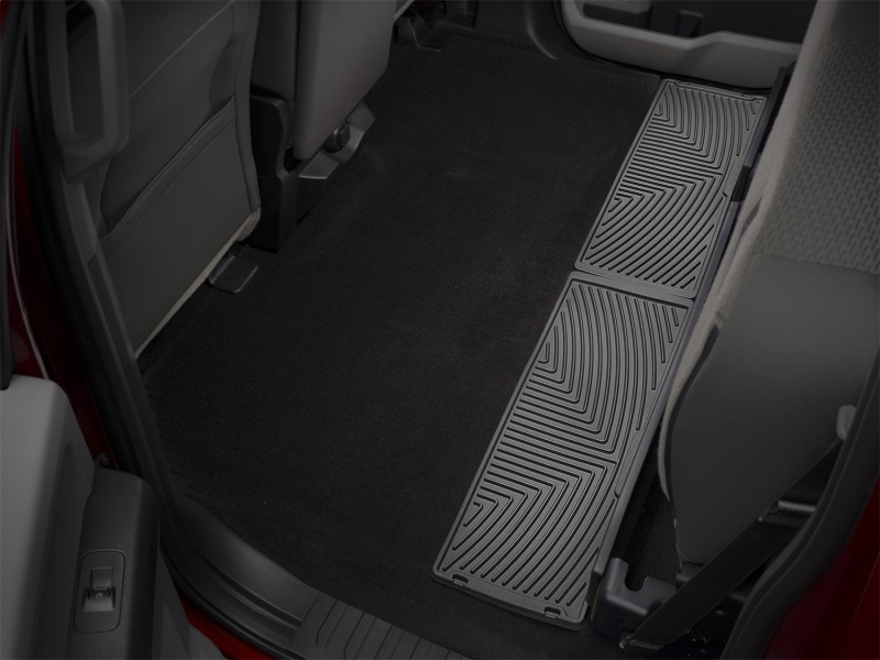 Ford F-150 Floor Mats - Rear - WeatherTech - All-Weather - Black - `15-`27